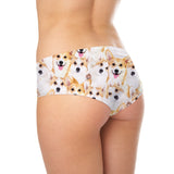 Corgi Invasion Booty Shorts-Shelfies-| All-Over-Print Everywhere - Designed to Make You Smile