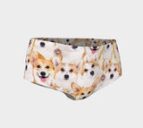 Corgi Invasion Booty Shorts-Shelfies-| All-Over-Print Everywhere - Designed to Make You Smile