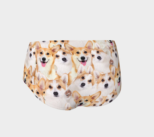 Corgi Invasion Booty Shorts-Shelfies-| All-Over-Print Everywhere - Designed to Make You Smile