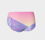 Pastel Mountains Booty Shorts-Shelfies-| All-Over-Print Everywhere - Designed to Make You Smile