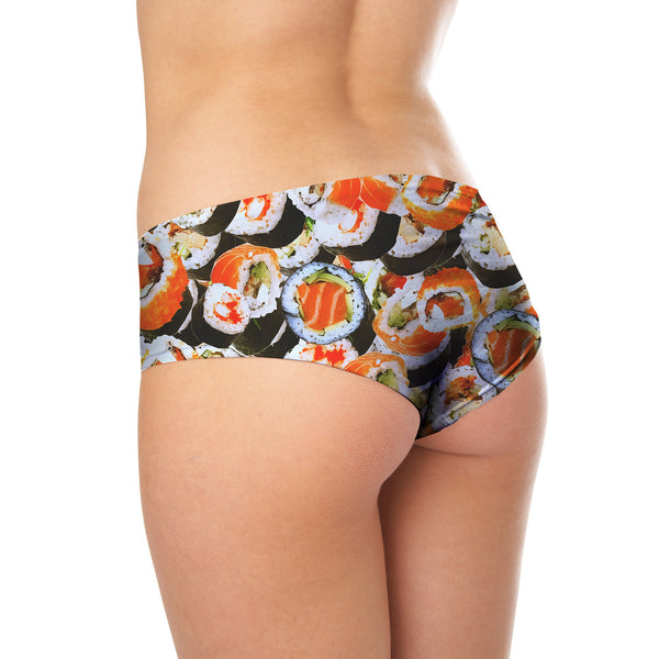 Sushi Invasion Booty Shorts-Shelfies-| All-Over-Print Everywhere - Designed to Make You Smile