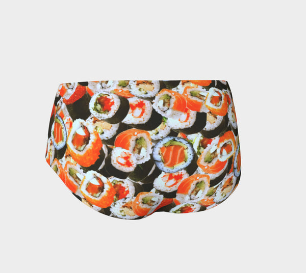 Sushi Invasion Booty Shorts-Shelfies-| All-Over-Print Everywhere - Designed to Make You Smile