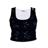 Constellations Crop Tank-Shelfies-| All-Over-Print Everywhere - Designed to Make You Smile