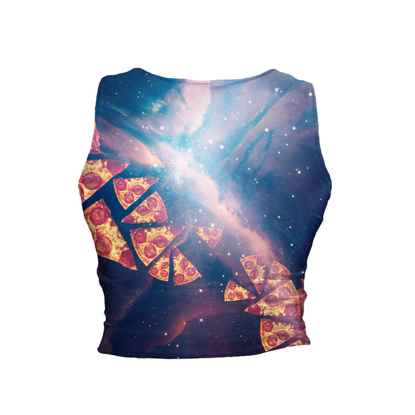 DJ Pizza Cat Crop Tank-Shelfies-| All-Over-Print Everywhere - Designed to Make You Smile