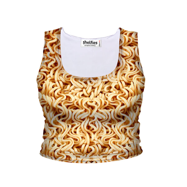 Ramen Invasion Crop Tank-Shelfies-| All-Over-Print Everywhere - Designed to Make You Smile