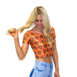 Sunflower Crop Top-Shelfies-| All-Over-Print Everywhere - Designed to Make You Smile