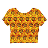 Sunflower Crop Top-Shelfies-| All-Over-Print Everywhere - Designed to Make You Smile