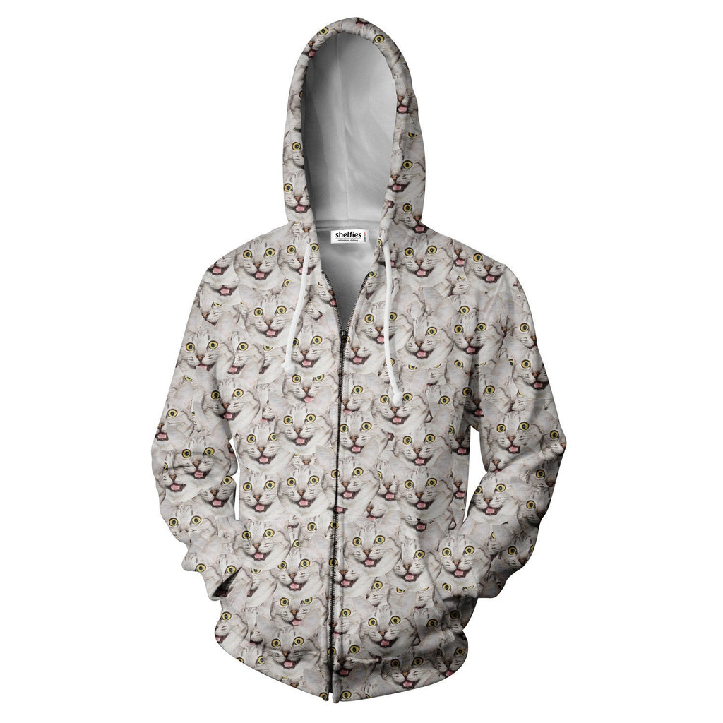 Animal Face Custom Zip Hoodie-Shelfies-| All-Over-Print Everywhere - Designed to Make You Smile