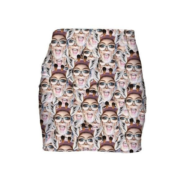 Your Face Custom Mini Skirt-Shelfies-| All-Over-Print Everywhere - Designed to Make You Smile