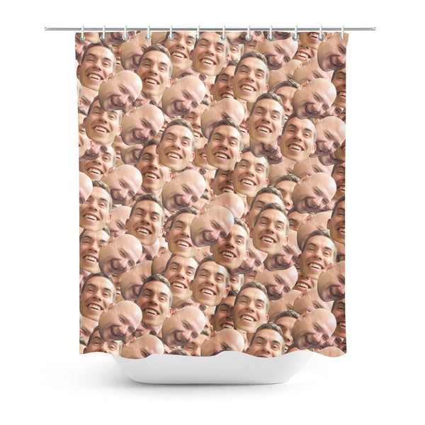 Your Face Custom Shower Curtain-Shelfies-One Size-| All-Over-Print Everywhere - Designed to Make You Smile