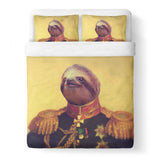 Lil' General Sloth Duvet-Gooten-Queen-| All-Over-Print Everywhere - Designed to Make You Smile