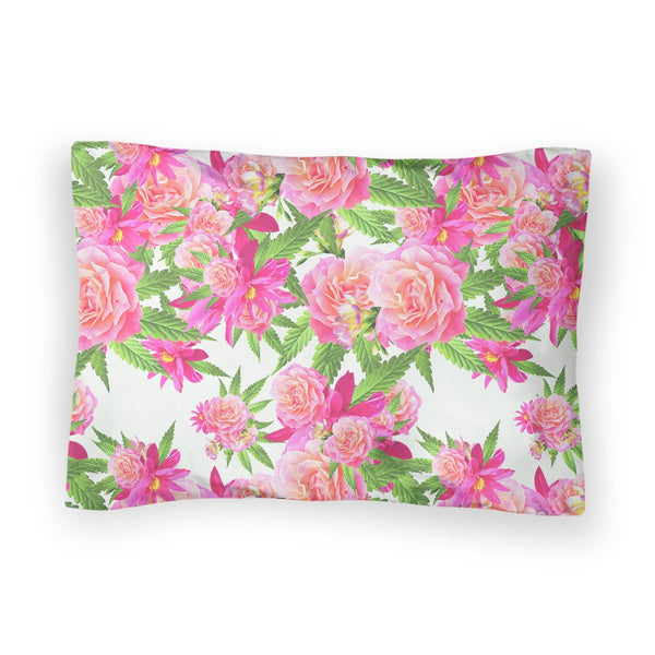 Kush Flowers Bed Pillow Case-Shelfies-| All-Over-Print Everywhere - Designed to Make You Smile