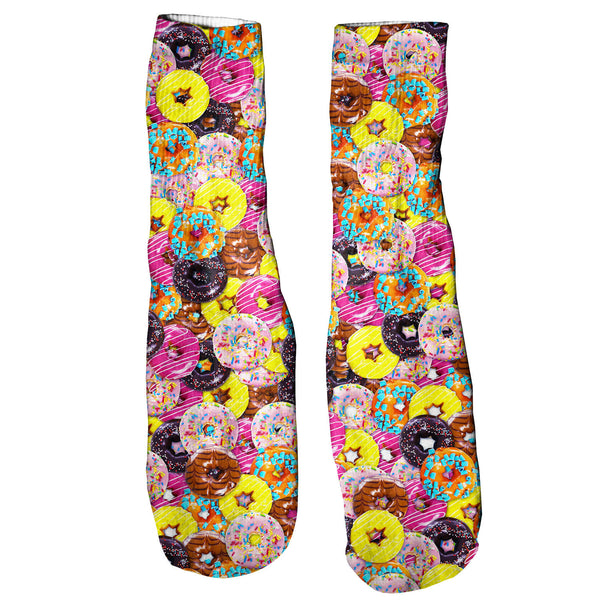 Donuts Invasion Foot Glove Socks-Shelfies-One Size-| All-Over-Print Everywhere - Designed to Make You Smile