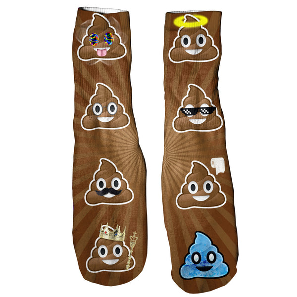 Emoji Poo Foot Glove Socks-Shelfies-One Size-| All-Over-Print Everywhere - Designed to Make You Smile