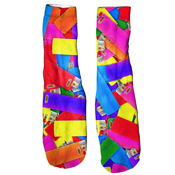 Lighter Invasion "It's Lit" Foot Glove Socks-Shelfies-One Size-| All-Over-Print Everywhere - Designed to Make You Smile