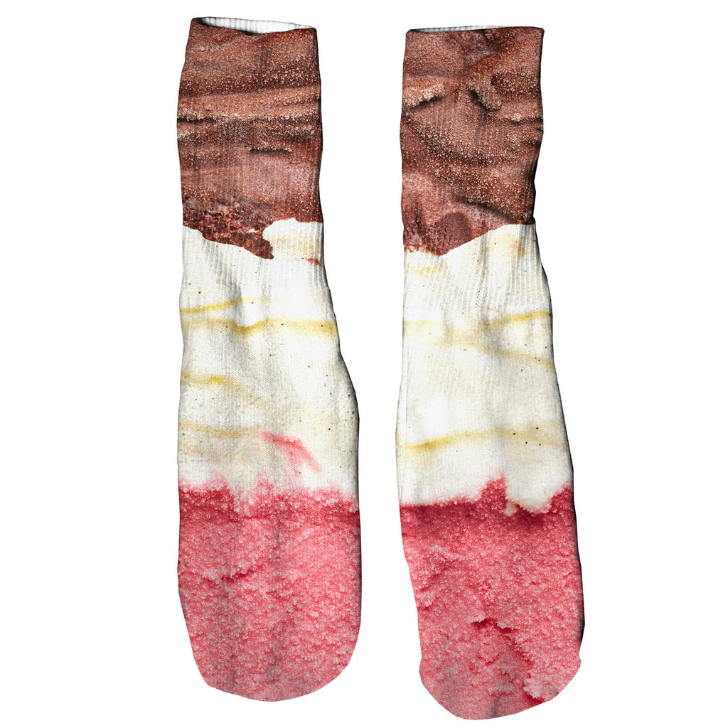 Neapolitan Foot Glove Socks-Shelfies-One Size-| All-Over-Print Everywhere - Designed to Make You Smile