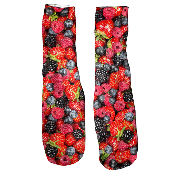 Summer Berries Foot Glove Socks-Printify-One Size-| All-Over-Print Everywhere - Designed to Make You Smile