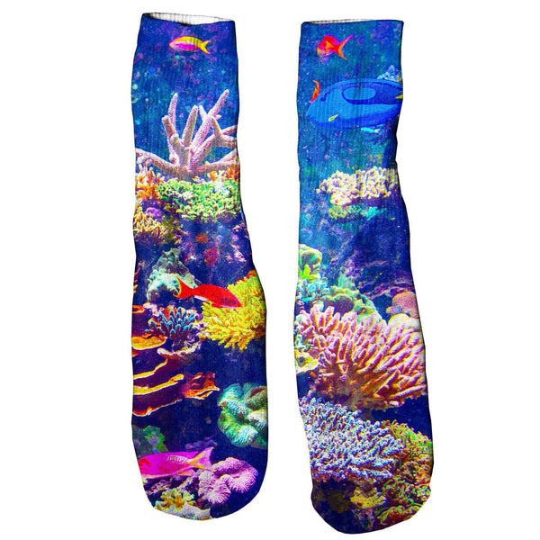 Aquarium Foot Glove Socks-Printify-One Size-| All-Over-Print Everywhere - Designed to Make You Smile