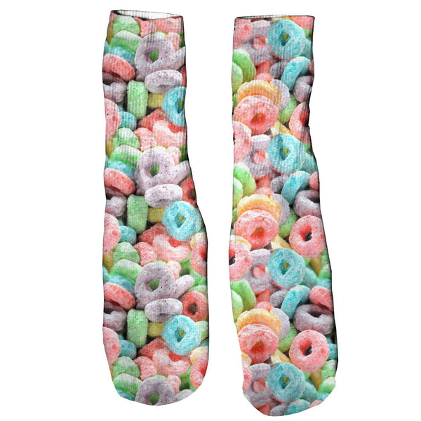 Cereal Invasion Foot Glove Socks-Printify-One Size-| All-Over-Print Everywhere - Designed to Make You Smile