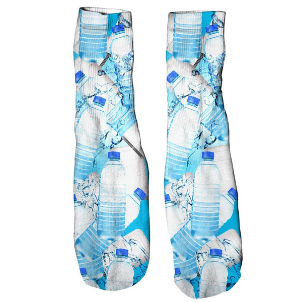 Water Bottle Invasion Foot Glove Socks-Printify-One Size-| All-Over-Print Everywhere - Designed to Make You Smile