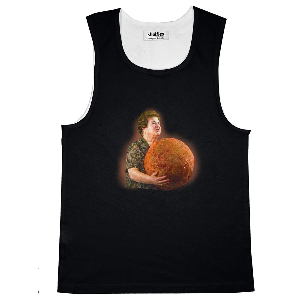 Grandma Meatball Basic Tank Top-Printify-Black-S-| All-Over-Print Everywhere - Designed to Make You Smile