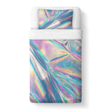 Holographic Foil Duvet Cover-Gooten-Twin-| All-Over-Print Everywhere - Designed to Make You Smile