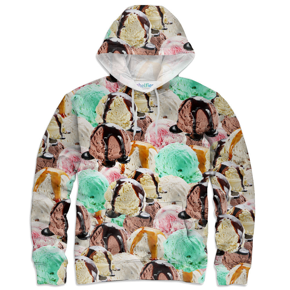 Ice Cream Invasion Hoodie-Shelfies-| All-Over-Print Everywhere - Designed to Make You Smile