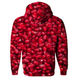 Pomegranate Invasion Hoodie-Shelfies-| All-Over-Print Everywhere - Designed to Make You Smile
