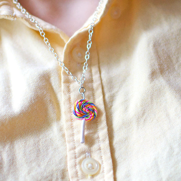 Lollipop Swirl Necklace-Shelfies-One Size-| All-Over-Print Everywhere - Designed to Make You Smile