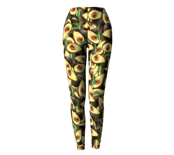 Avocado Invasion Leggings-Shelfies-| All-Over-Print Everywhere - Designed to Make You Smile