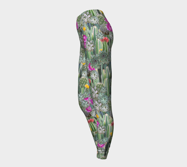 Cacti Invasion Leggings-Shelfies-| All-Over-Print Everywhere - Designed to Make You Smile