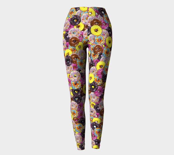 Donut Invasion Leggings-Shelfies-| All-Over-Print Everywhere - Designed to Make You Smile