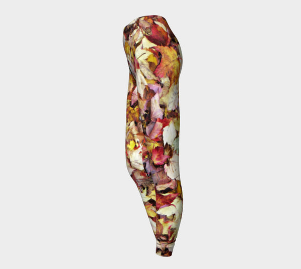 Fall Leaves Leggings-Shelfies-| All-Over-Print Everywhere - Designed to Make You Smile