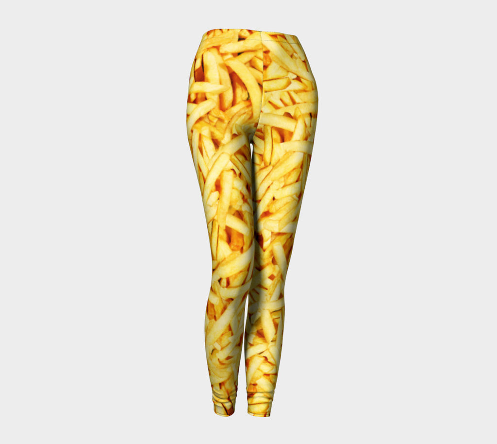 French Fries Invasion Leggings-Shelfies-| All-Over-Print Everywhere - Designed to Make You Smile