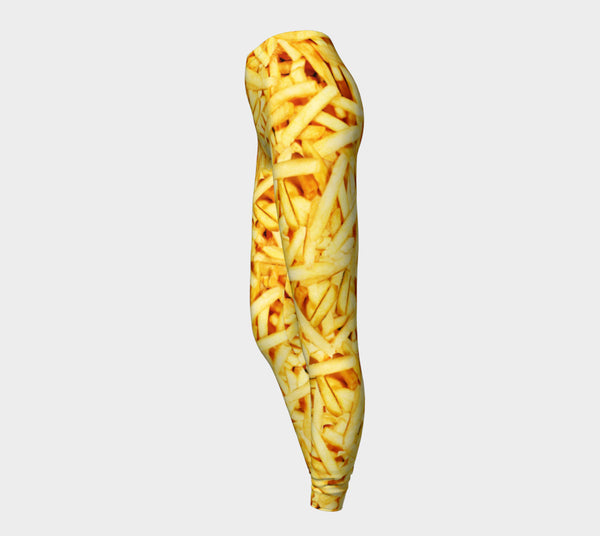 French Fries Invasion Leggings-Shelfies-| All-Over-Print Everywhere - Designed to Make You Smile