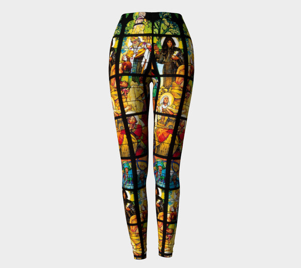 Stained Glass Leggings-Shelfies-| All-Over-Print Everywhere - Designed to Make You Smile