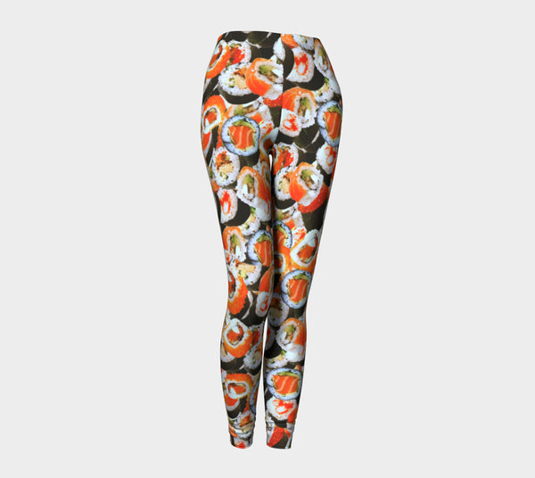 Sushi Invasion Leggings-Shelfies-| All-Over-Print Everywhere - Designed to Make You Smile