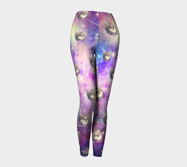 Trippin Kitty Kat Leggings-Shelfies-| All-Over-Print Everywhere - Designed to Make You Smile