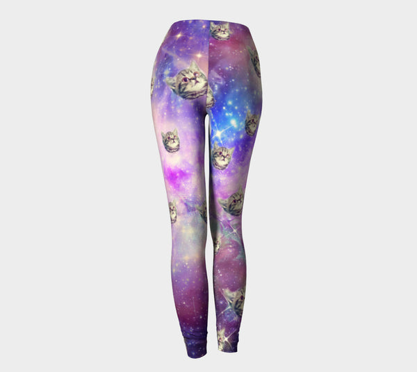 Trippin Kitty Kat Leggings-Shelfies-| All-Over-Print Everywhere - Designed to Make You Smile