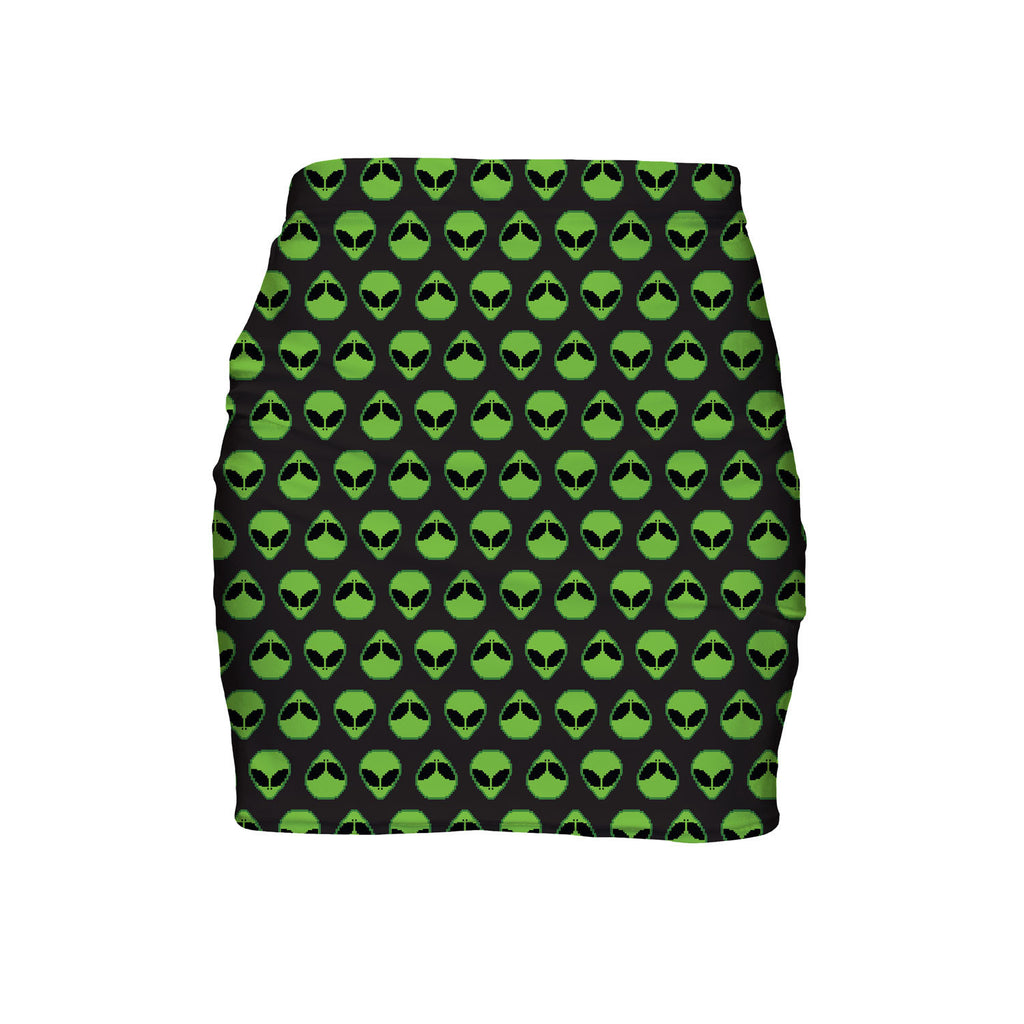Alienz Mini Skirt-Shelfies-| All-Over-Print Everywhere - Designed to Make You Smile