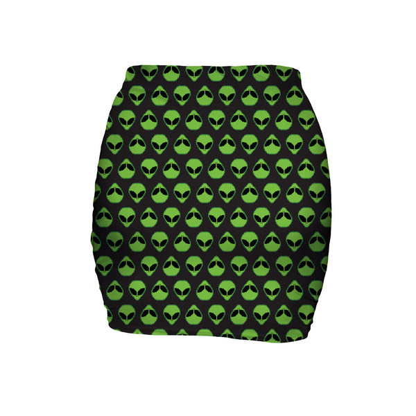 Alienz Mini Skirt-Shelfies-| All-Over-Print Everywhere - Designed to Make You Smile