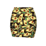 Avocado Invasion Mini Skirt-Shelfies-| All-Over-Print Everywhere - Designed to Make You Smile
