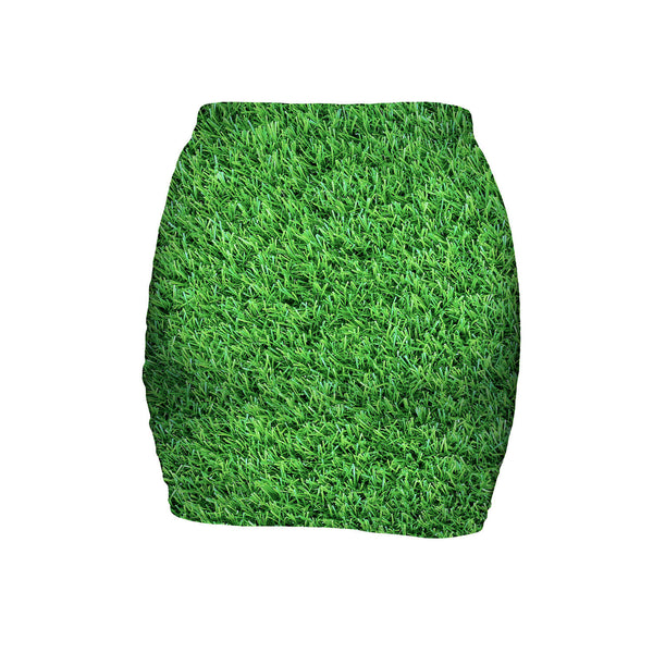 Grass Invasion Mini Skirt-Shelfies-| All-Over-Print Everywhere - Designed to Make You Smile