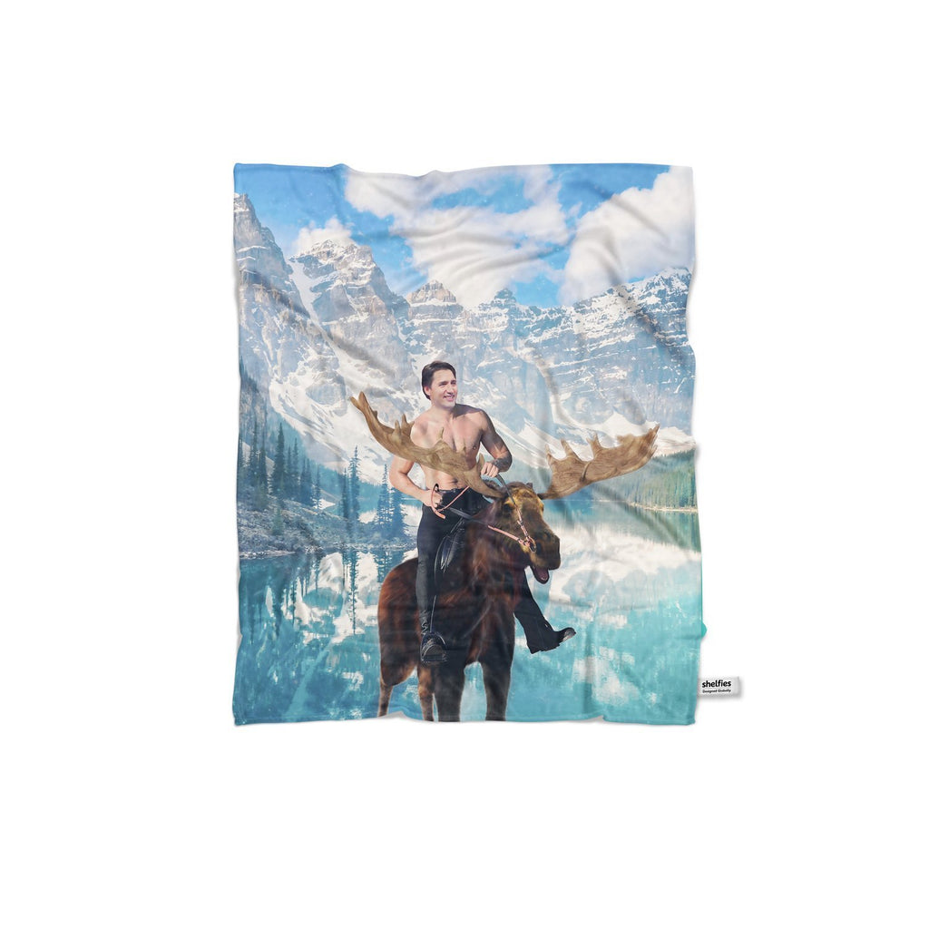 Moosin' Trudeau Blanket-Gooten-Regular-| All-Over-Print Everywhere - Designed to Make You Smile