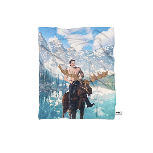 Moosin' Trudeau Blanket-Gooten-Regular-| All-Over-Print Everywhere - Designed to Make You Smile