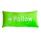 Follow Button Social Media Pillow-Shelfies-One Size-| All-Over-Print Everywhere - Designed to Make You Smile