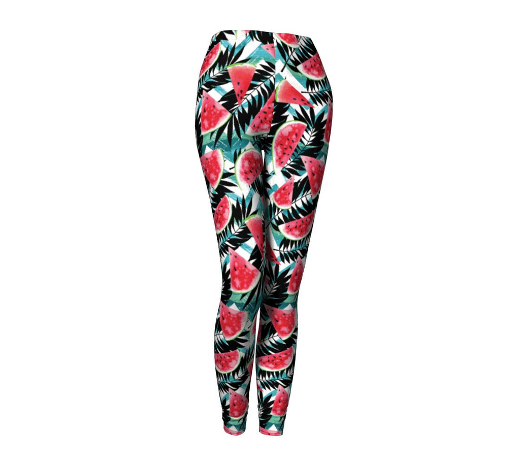 Tropical Melons Leggings-Shelfies-| All-Over-Print Everywhere - Designed to Make You Smile