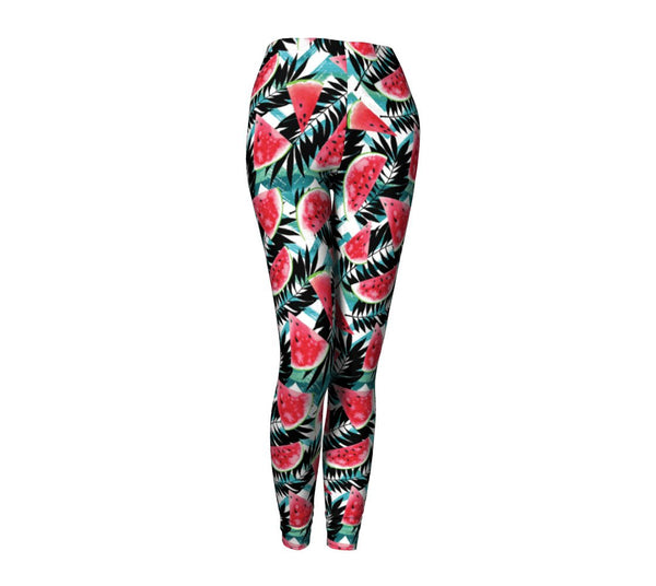 Tropical Melons Leggings-Shelfies-| All-Over-Print Everywhere - Designed to Make You Smile