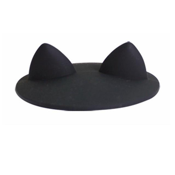 Me-Ow Cat Mug Topper-Shelfies-Black Cap-| All-Over-Print Everywhere - Designed to Make You Smile