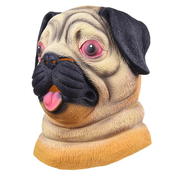 Pug Head Animal Mask-Shelfies-| All-Over-Print Everywhere - Designed to Make You Smile